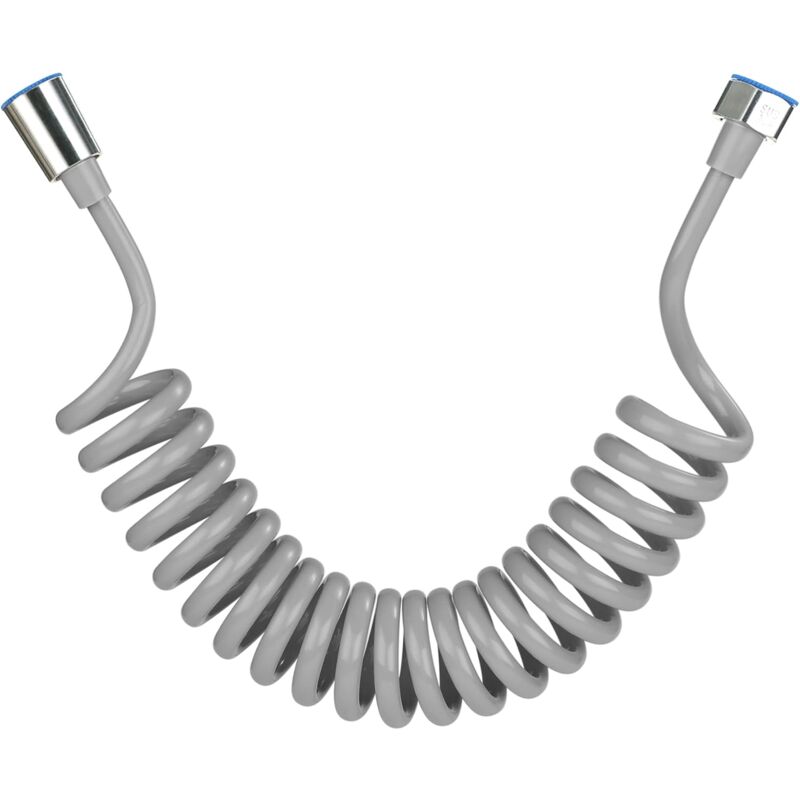 foto del prodotto tubo flessibile per doccia, tubo flessibile per doccia in schiuma con tappo in rame, tubo flessibile a molla telescopico, tubo flessibile retrattile