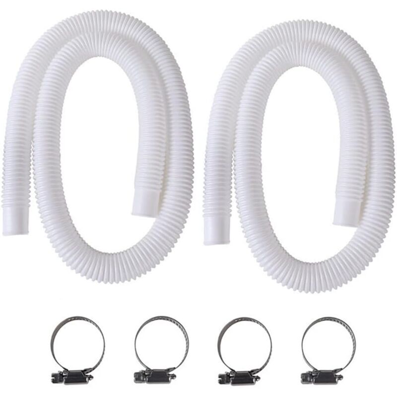 foto del prodotto tubo flessibile per piscina da 32 mm, confezione da 2, tubo flessibile di ricambio per piscina da 150 cm 59 , adatto per tubi flessibili per pompe
