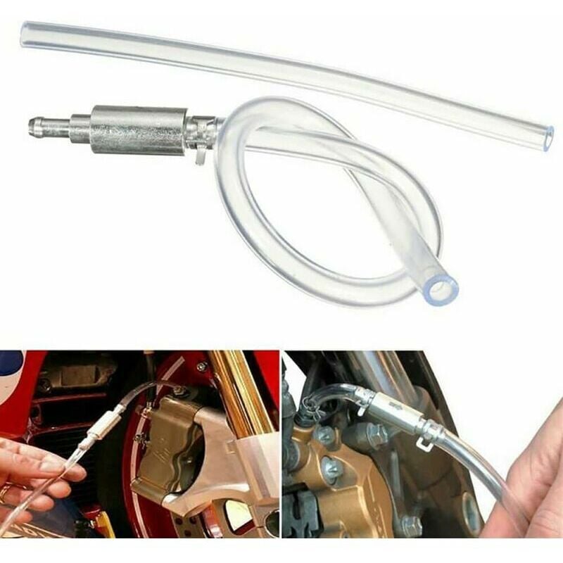 foto del prodotto tubo flessibile per spurgo freni kit per spurgo freni con valvola unidirezionale, strumento per spurgo tubi, kit per spurgo impianto frenante per