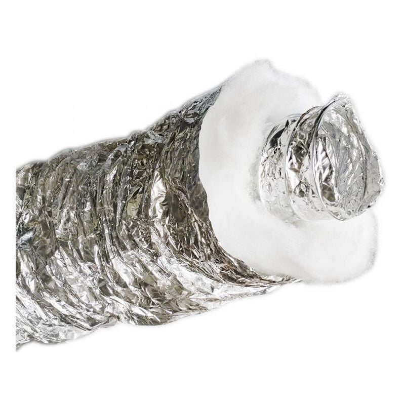 foto del prodotto tubo flessibile termo ventilazione pellet 80 mm x 10 mt coibentato