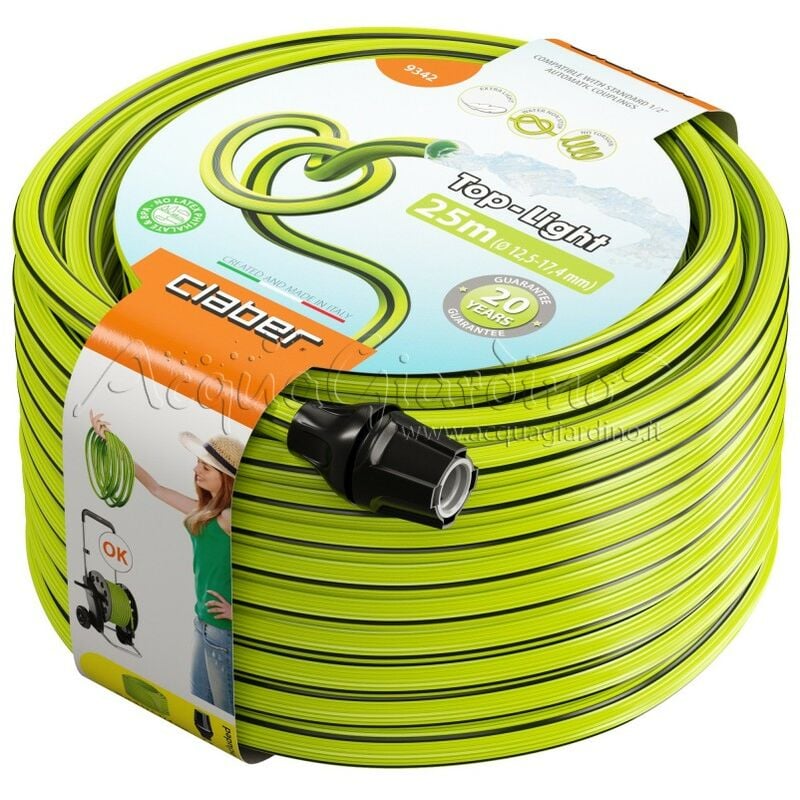 foto del prodotto tubo flessibile top light leggero, anti strozzatura da 25 mt diametro 1 2 .