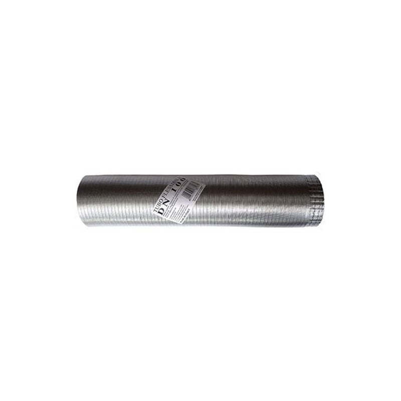 foto del prodotto tubo fumi flessibile estensibile alluminio naturale 150 mm da 0,5 a 3 mt