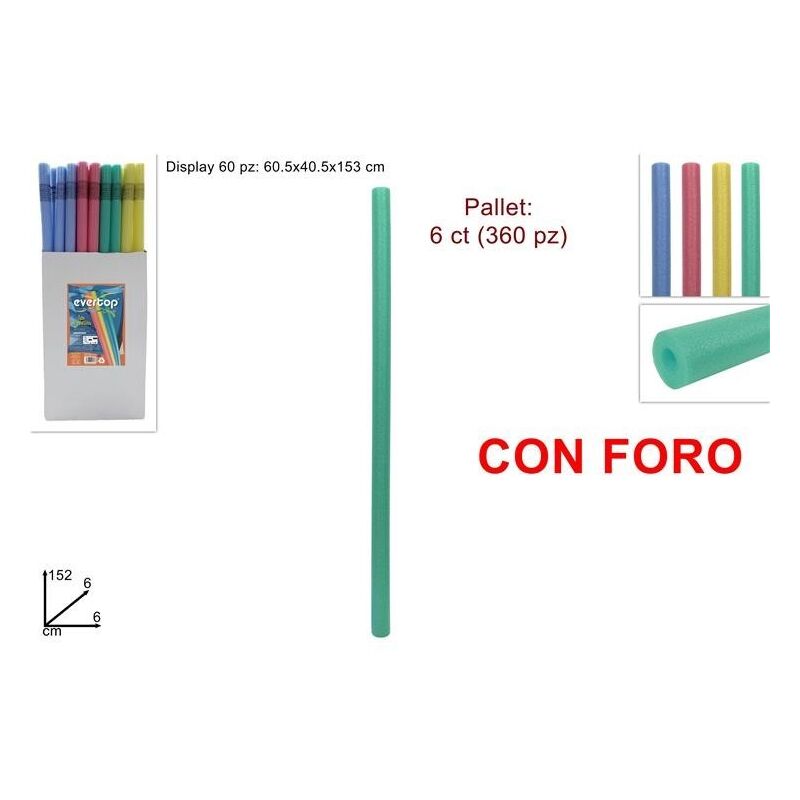 foto del prodotto tubo galleggiante per piscina diversi colori 150cm