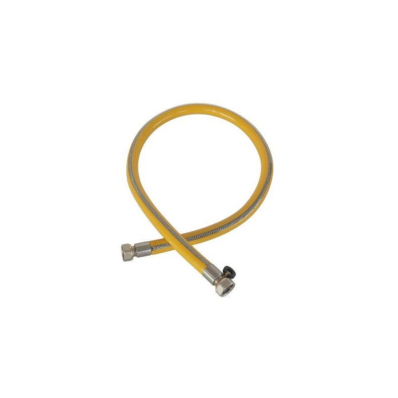 foto del prodotto tubo gas flessibile ff inox pvc 1 2ff cm 150