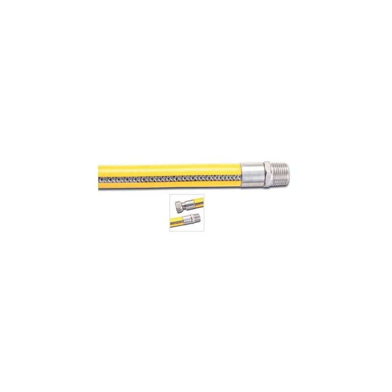 foto del prodotto tubo gas flessibile mf inox pvc 1 2mf cm 150