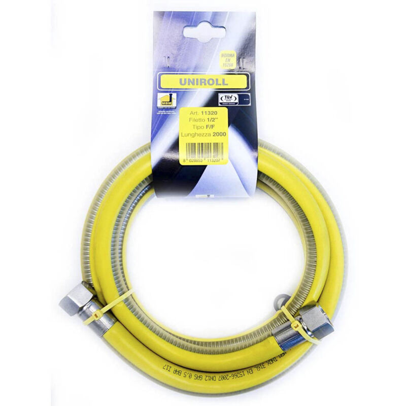foto del prodotto tubo gas inox f f 1 2 en15266 ce cm.200