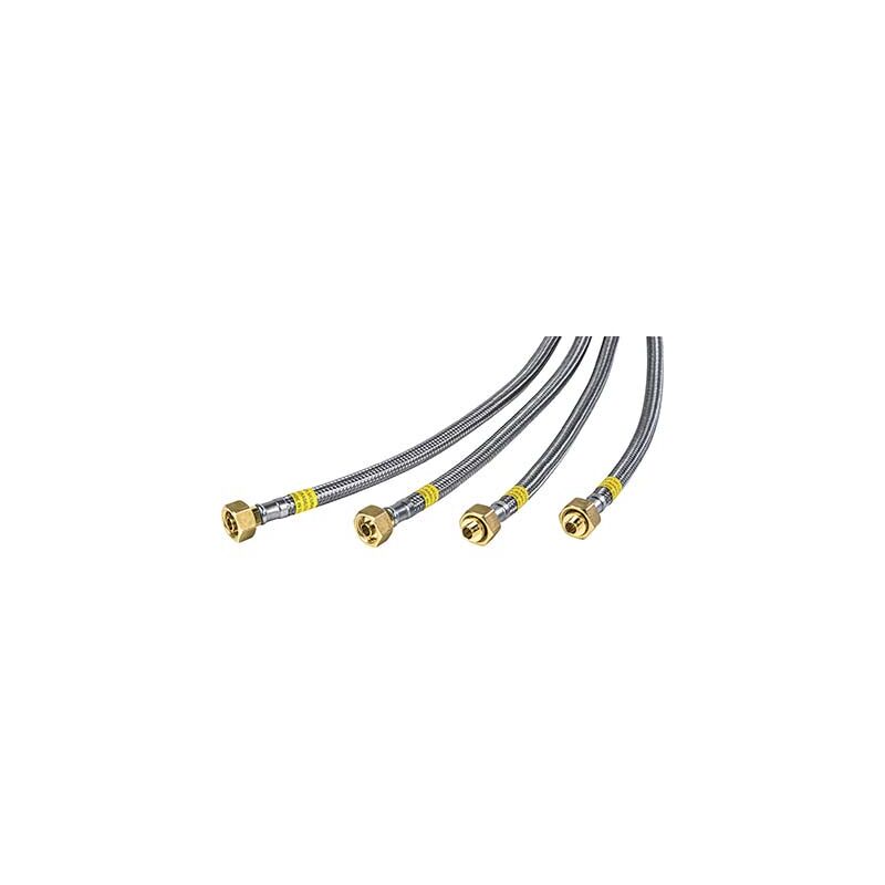 foto del prodotto tubo gas treccia x centralin sicurgas ngdn8 parigi inox 304 1 2f cm 100