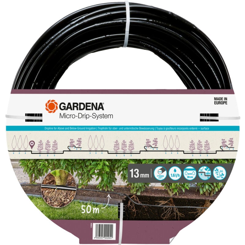 foto del prodotto tubo gocciolante interrato e di superficie 1,6 l h 50 m 13504 20 gardena