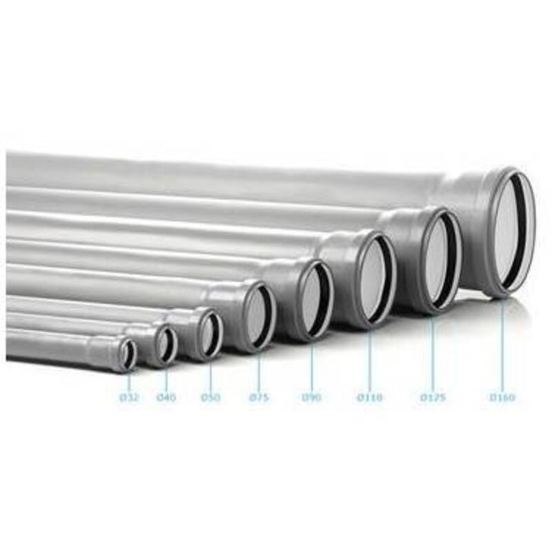 foto del prodotto tubo htem 1 bicchiere pp3 valsir misura diam. 110 lungh. 750