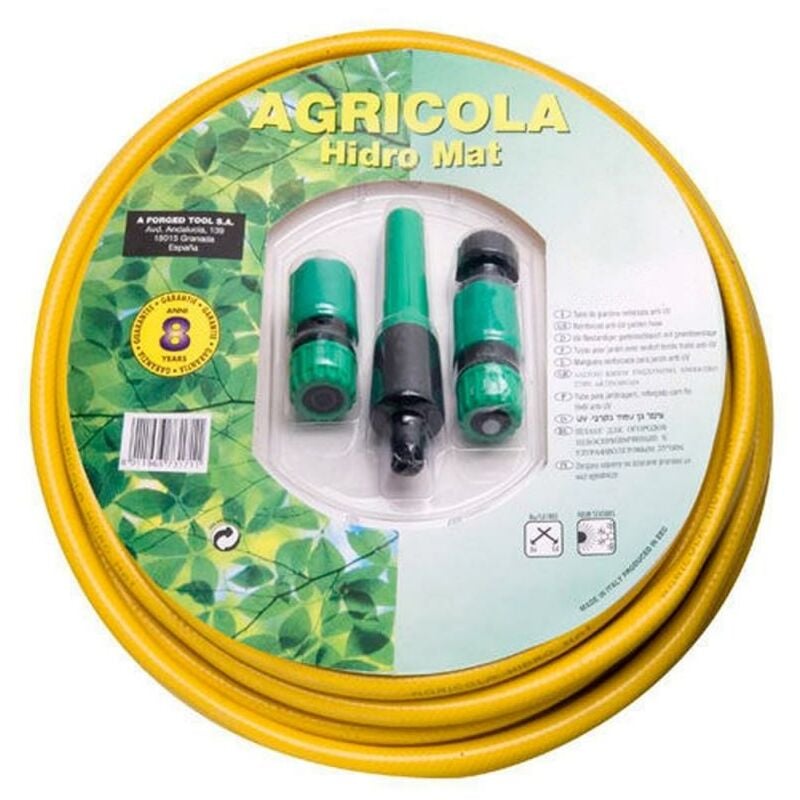 foto del prodotto tubo hydro mat giallo 15 mm. rotolo 5 8 15 metri con accessori
