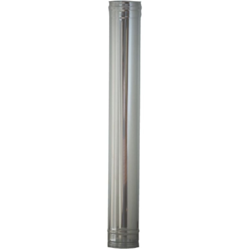 foto del prodotto tubo in acciaio inox 15 cm 150 mm cm 100h per stufe a legna pellet