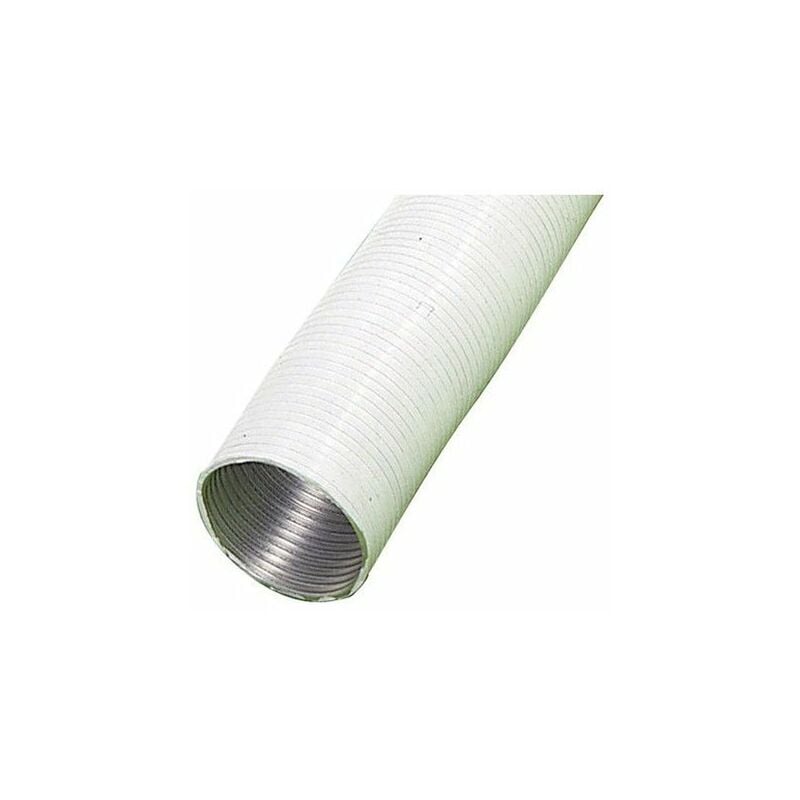 foto del prodotto tubo in alluminio compatto bianco 120 mm. 5 metri.