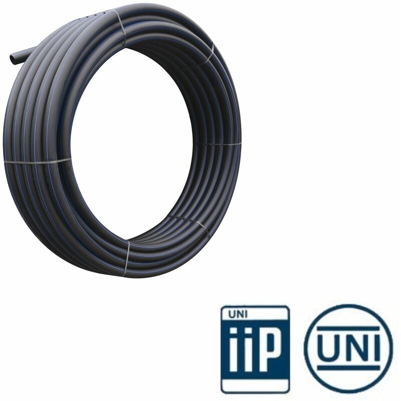 foto del prodotto tubo in polietilene per impianti di irrigazione rotolo 100 mt. pn25 20 mm.