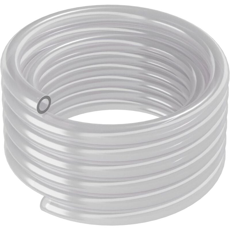 foto del prodotto tubo in pvc 12 16 mm, 5 m, trasparente tubo flessibile resistente per molteplici applicazioni, trasparente per un installazione discreta in