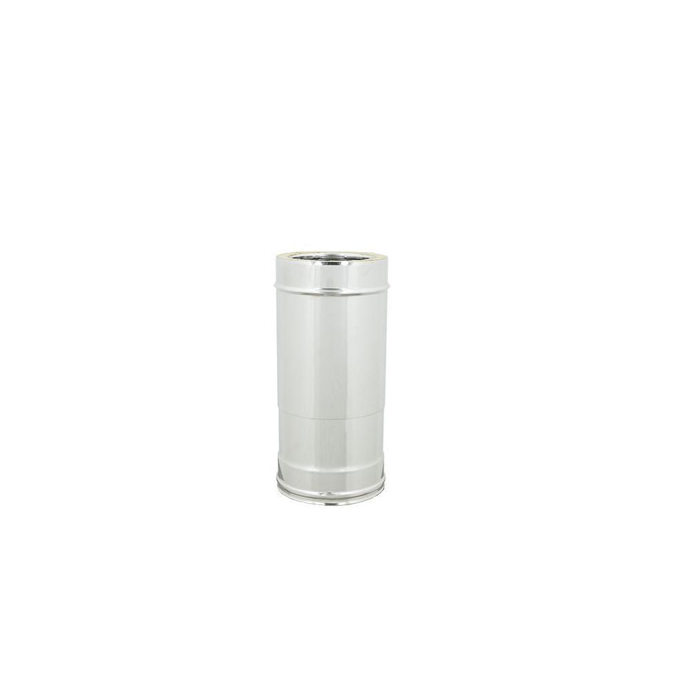 foto del prodotto tubo inox telescopico coibentato doppia parete di 180 de 230 mm