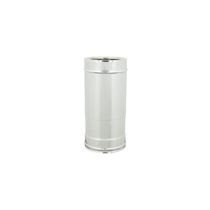 foto del prodotto tubo inox telescopico coibentato doppia parete di 80 de 130 mm