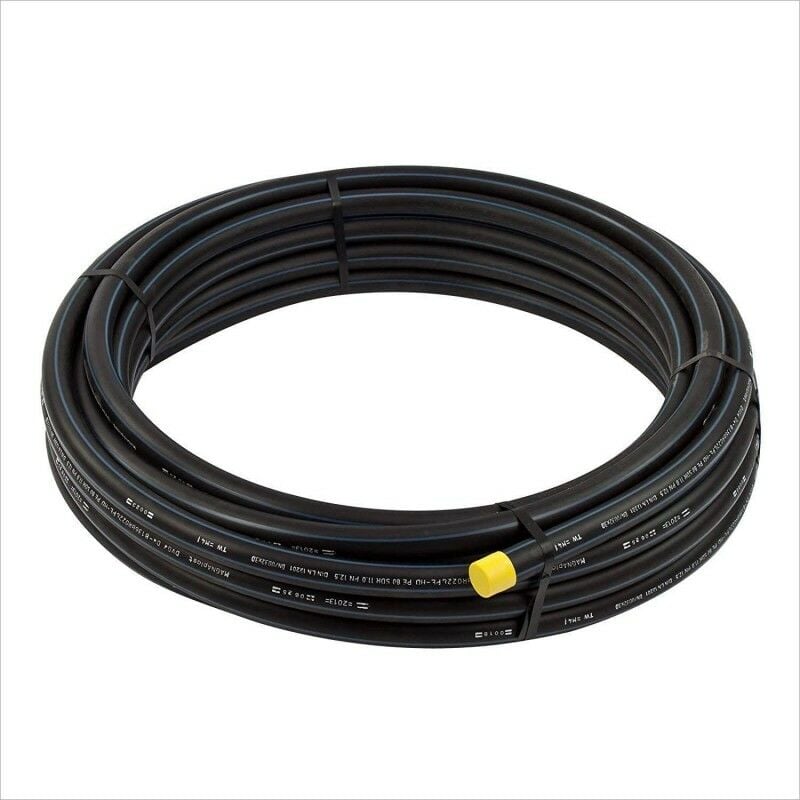 foto del prodotto tubo irrigazione 40mm pn 16 in polietile ad alta desit pe100, rotolo da 50 metri, adatta all uso acqua potabile
