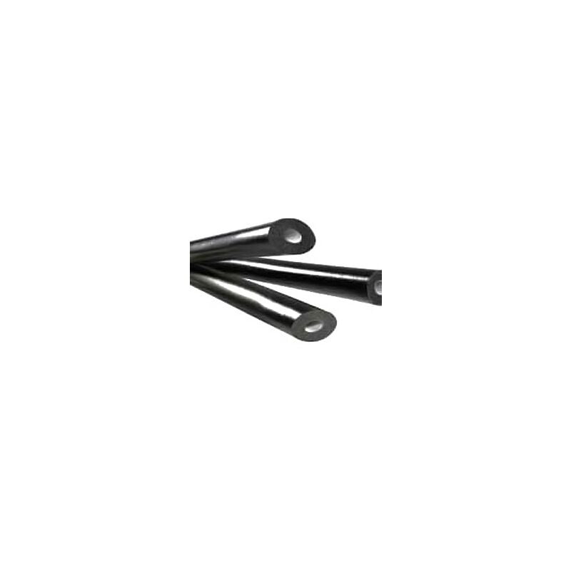 foto del prodotto tubo isolante guaina it flex at r spessore 13 mm interno 18 mm con rivestimento esterno in pe antigraffio anti uv di colore nero prezzo e