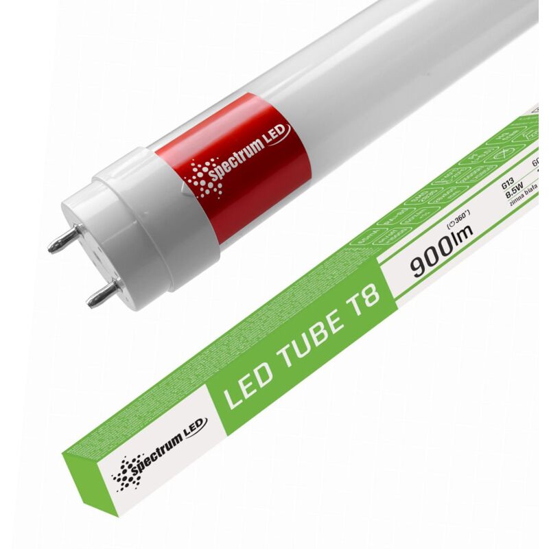 foto del prodotto tubo lampada fluorescente a led bianco freddo 60cm t8 230v 8.5w woj 22302