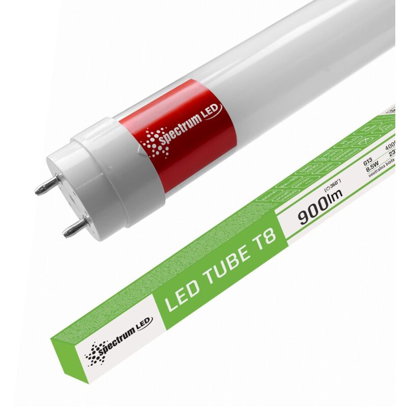 foto del prodotto tubo lampada fluorescente a led bianco neutro 60cm t8 230v 8.5w woj 22301