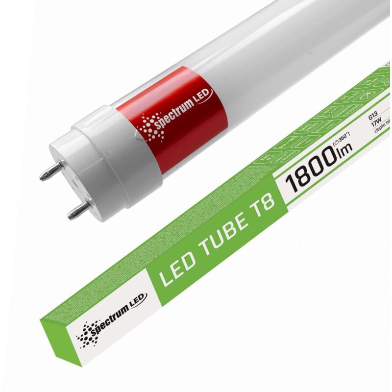 foto del prodotto tubo lampada fluorescente a led warm white 120cm t8 230v 17w woj 22303