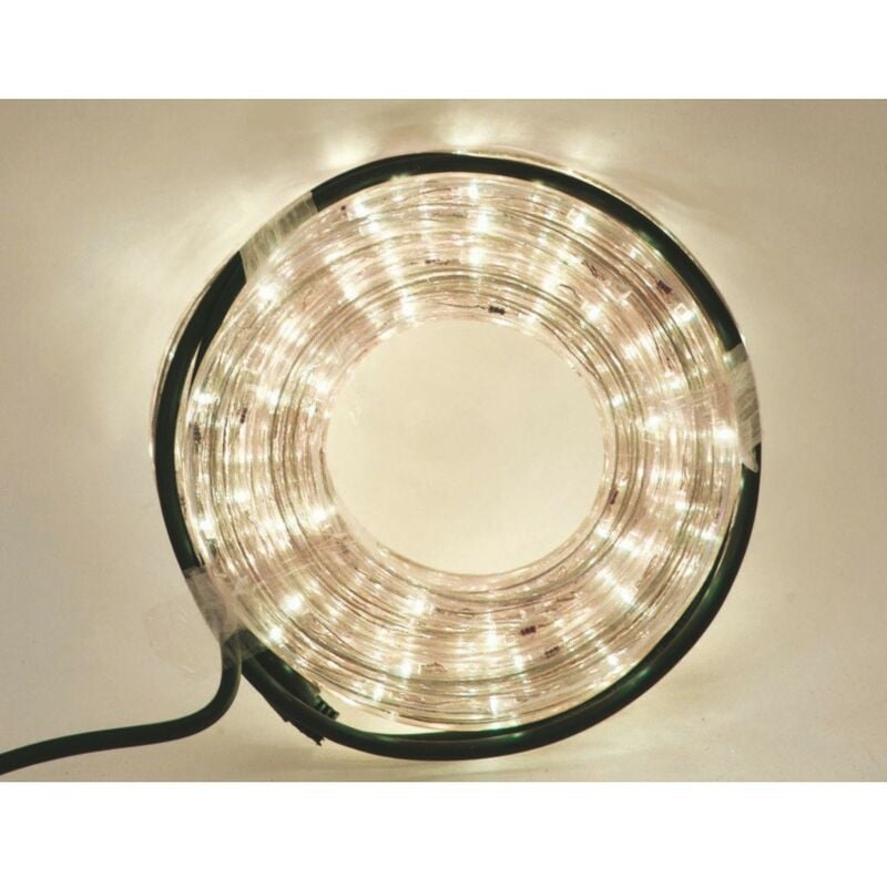 foto del prodotto tubo led bianco caldo con motore per esterno 10 metri