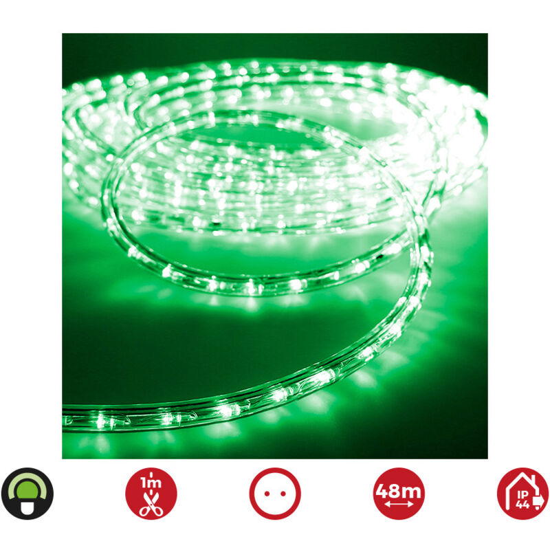 foto del prodotto tubo led edm 72715 flexiled verde 1,4 w x 1 m 48 m 2 vie marca edm prodotto ean 8425998727159