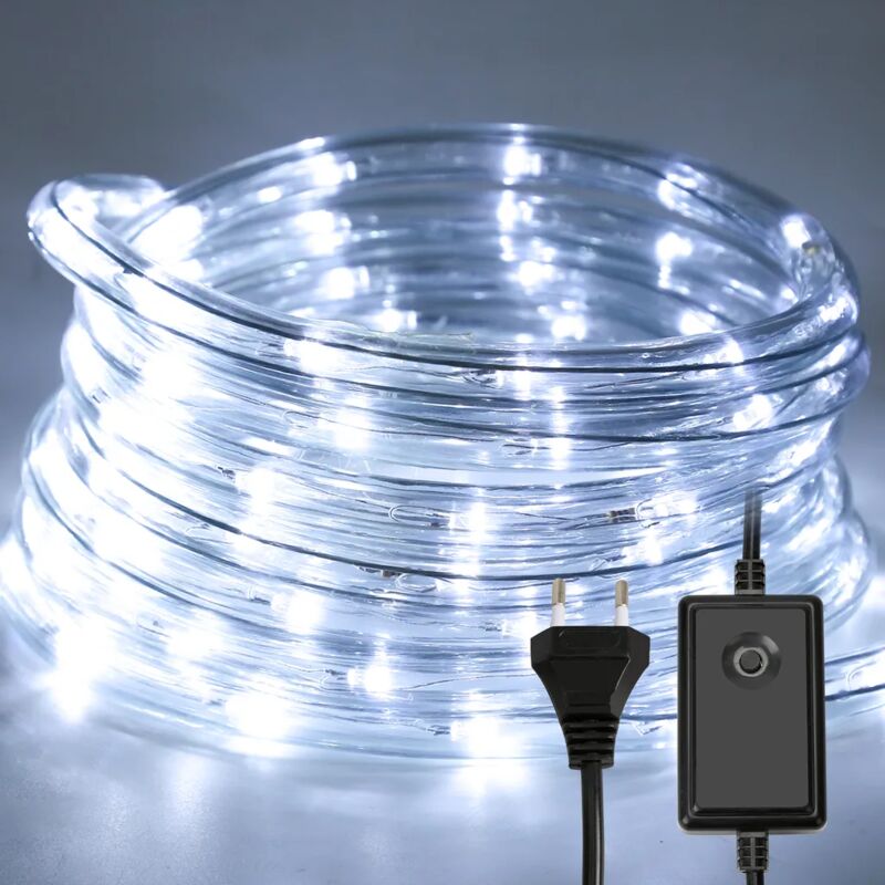 foto del prodotto tubo led per esterni con 300 led bianco freddo, 32 m