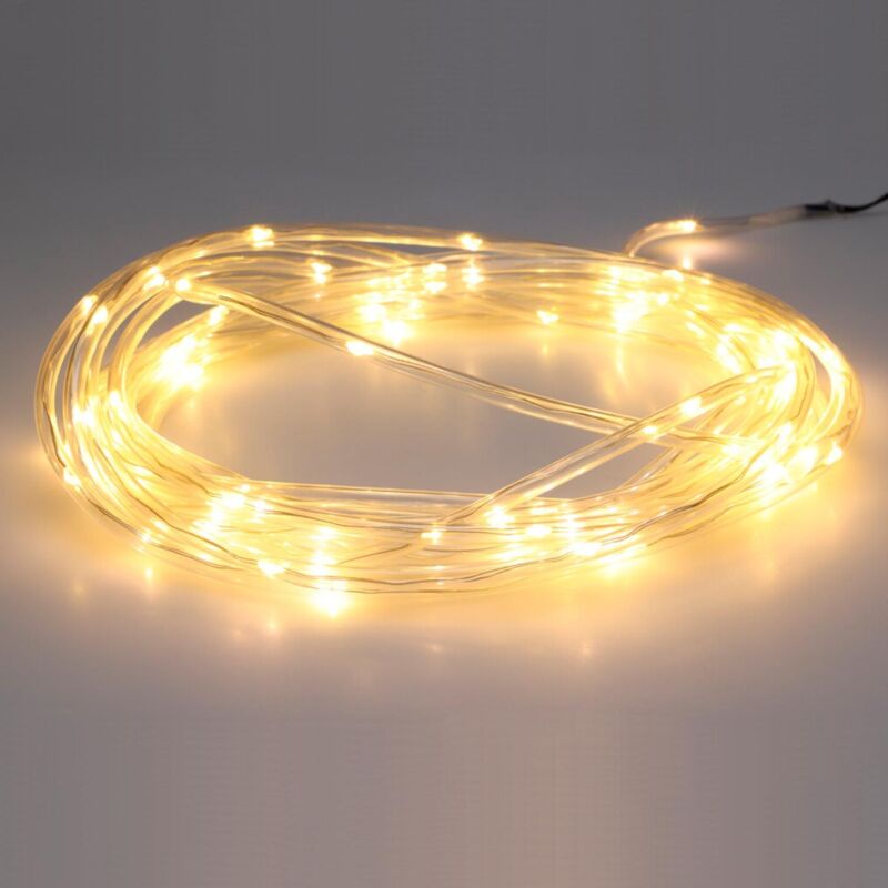 foto del prodotto tubo led slim circolare 220v ac 14 led m bianco caldo ip44 7.5m 2700k bianco caldo