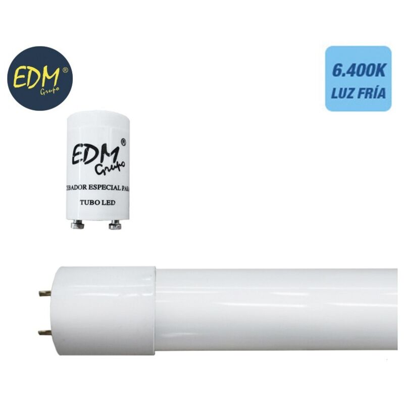 foto del prodotto tubo led t8 14w 1080lm 6500k luce fredda (eq.30w) ø2,6x90cm edm