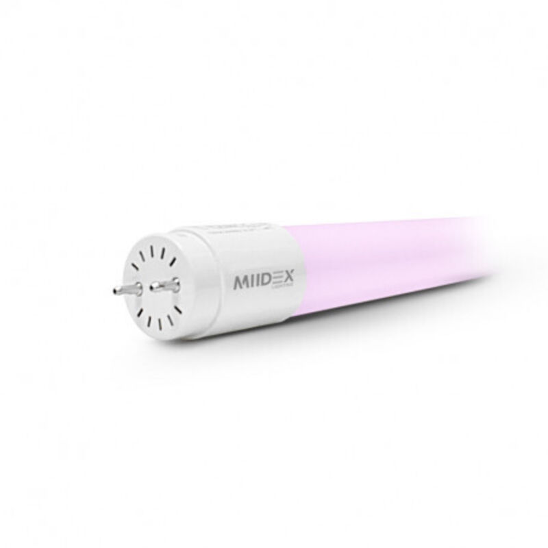 foto del prodotto tubo led t8 ac85 265v 18w 1620lm 300 ip20 1200mm rosa