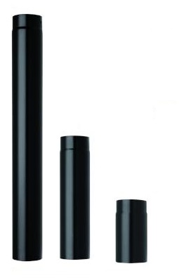 foto del prodotto tubo legna plus light nero opaco save cm 15 h.cm 100 1 pezzo
