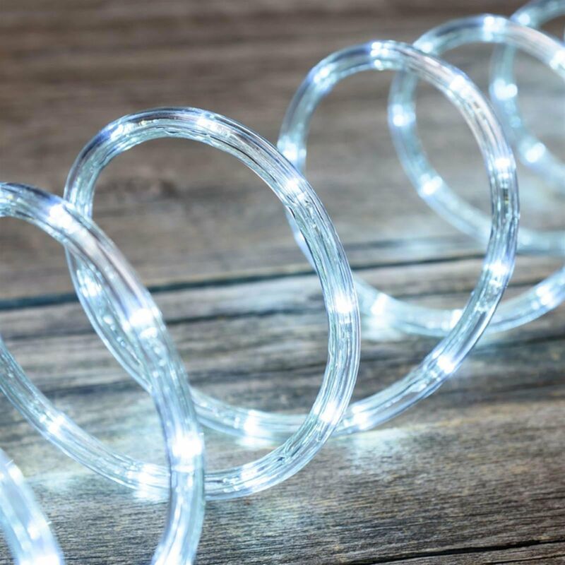 foto del prodotto tubo luminoso a led 10 mm decorazione natalizia luce con giochi da esterno luce fredda 144 led 6 mt