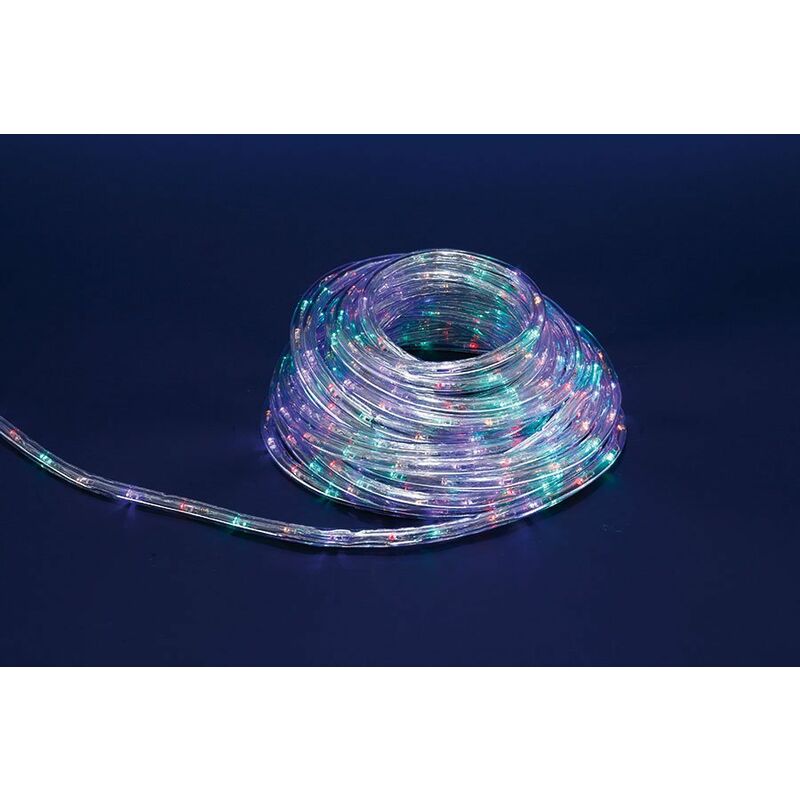 foto del prodotto tubo luminoso natalizio 10 metri led multicolor con controller 8 funzioni