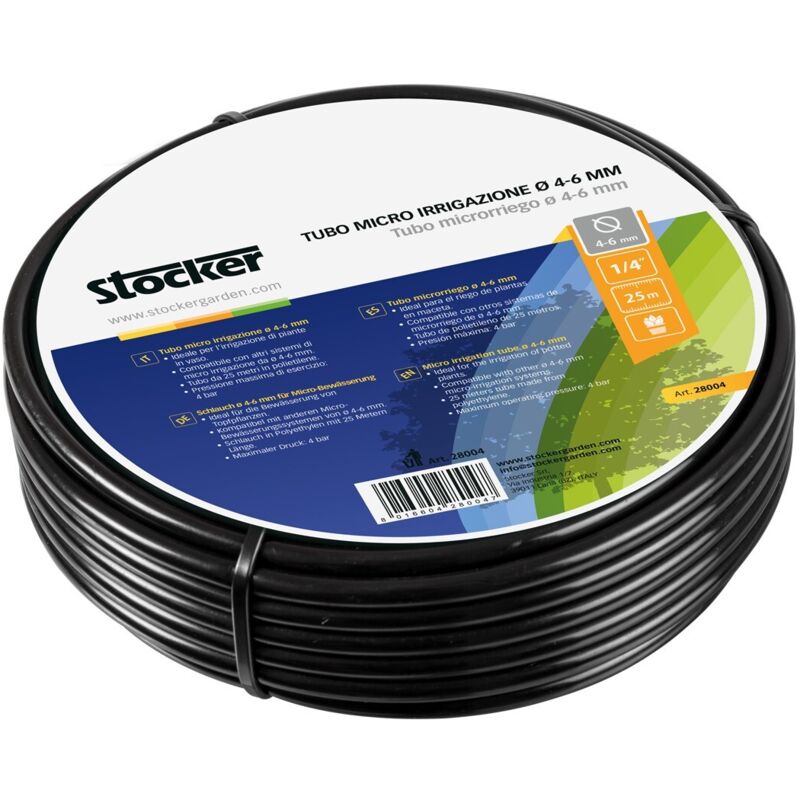 foto del prodotto tubo micro irrigazione d4 6mm stocker