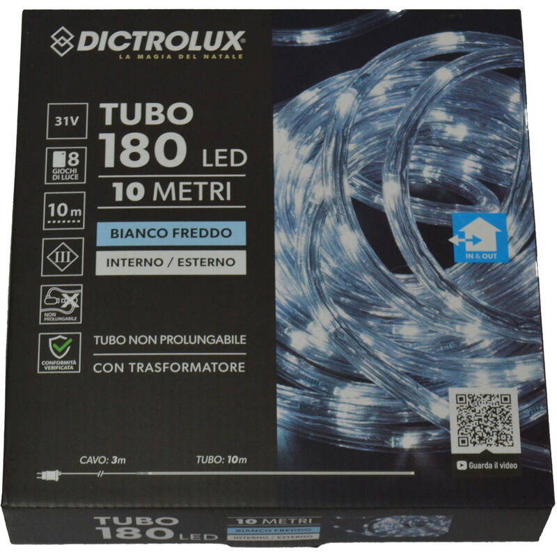foto del prodotto tubo nat.led ghiaccio 10mt