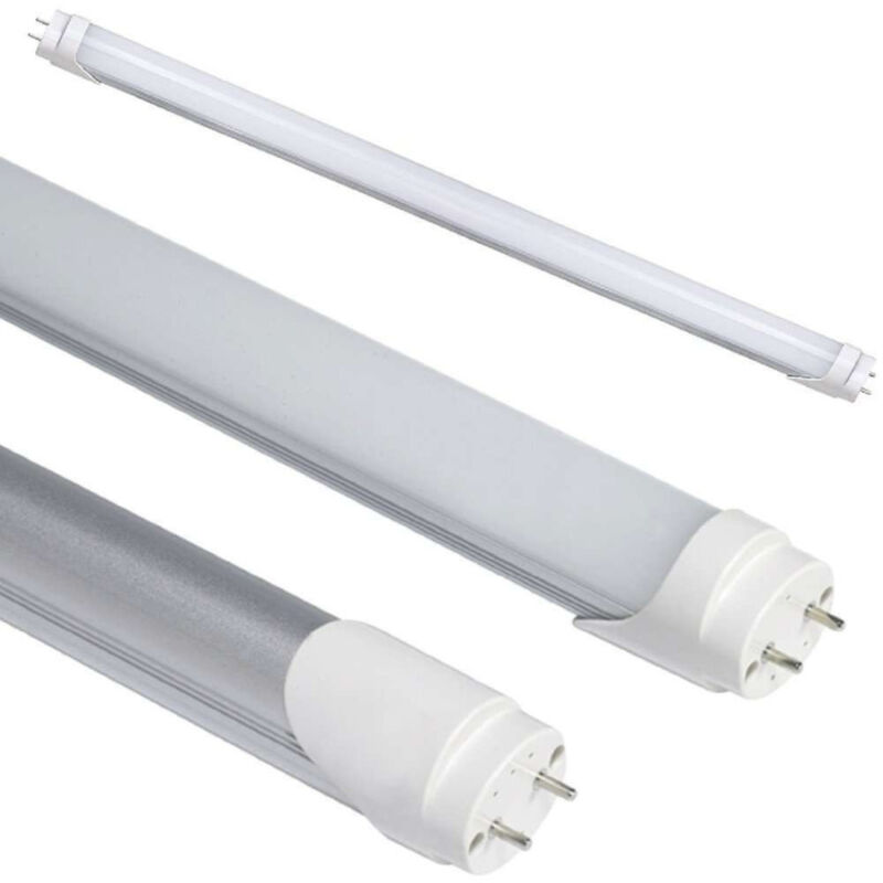 foto del prodotto tubo neon a led t8 60cm 90cm 120cm 150cm 6000k 3000k luce fredda calda neutra bianco freddo copertura opaca 120 cm trade shop traesio