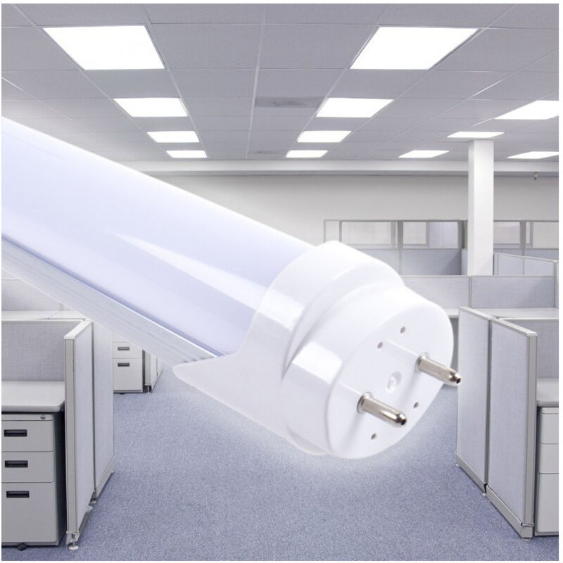 foto del prodotto tubo neon led smd da 60cm opaco con attacco t8 da 11w luce bianca neutra calda bianco freddo trade shop traesio