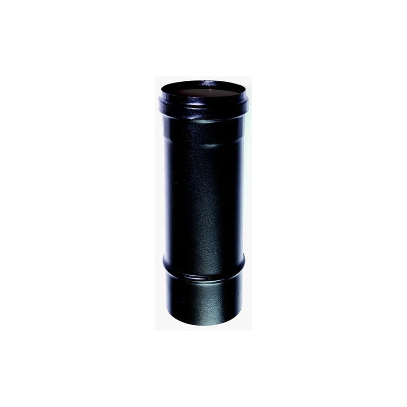 foto del prodotto tubo nero stufa pellet smaltato 0,25 mt dn 100 canna fumaria 600 ce made in italy