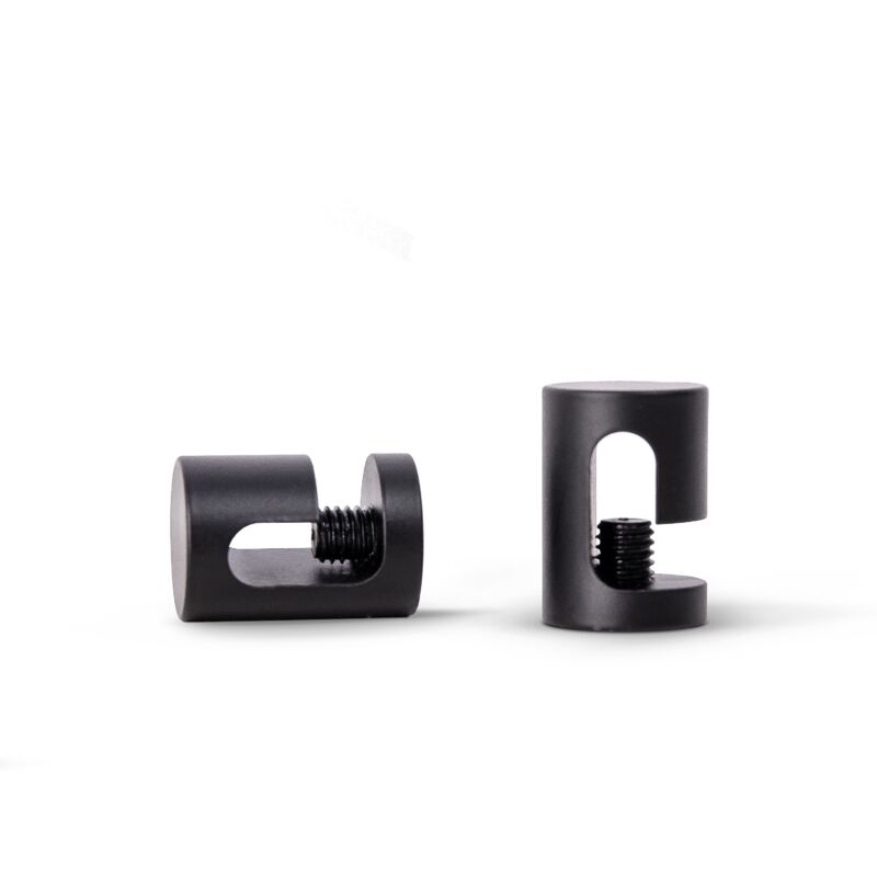 foto del prodotto tubo passacavo sospensione soffitto gestione cavi lampada portacavi gancio soffitto nero set di 2, clip per cavi - paco home