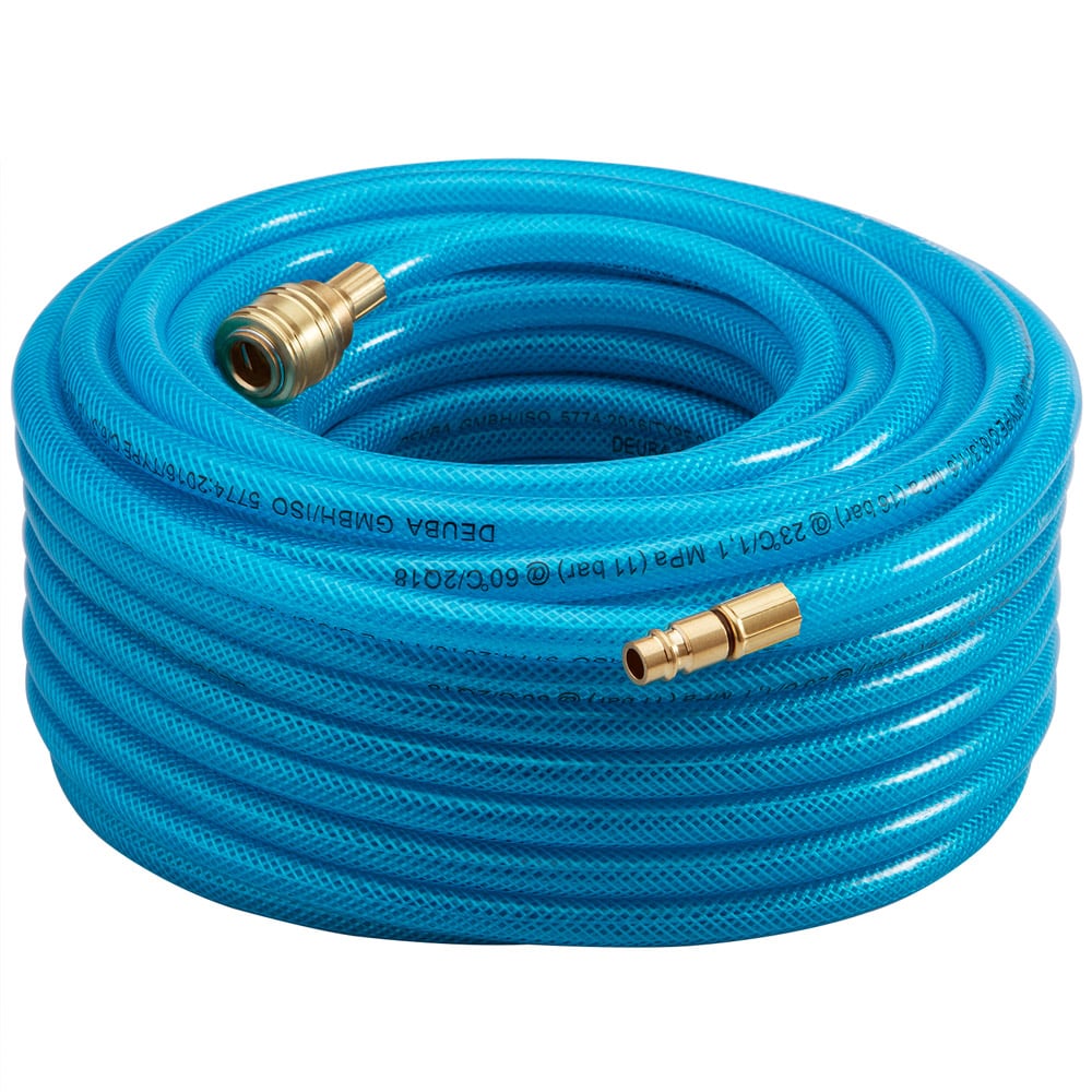 foto del prodotto tubo per aria compressa 30m con attacco rapido e tappo
