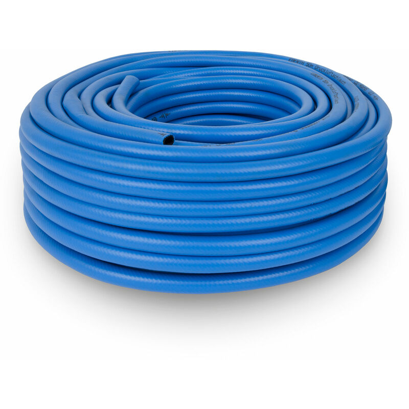 foto del prodotto tubo per aria compressa 50m, tubo per compressore con diametro 6mm x 11mm interno x esterno e pressione di esercizio di 20 bar, accessori per