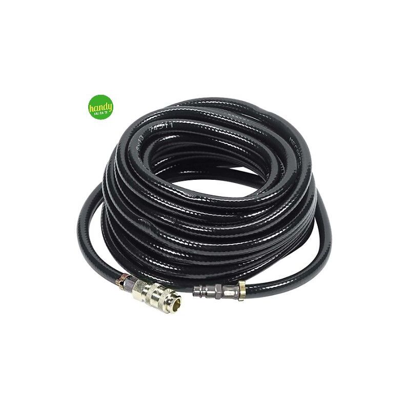 foto del prodotto tubo per aria compressa in gomma 6x11mm con attacchi rapidi universali da 1 4 20 metri stanley