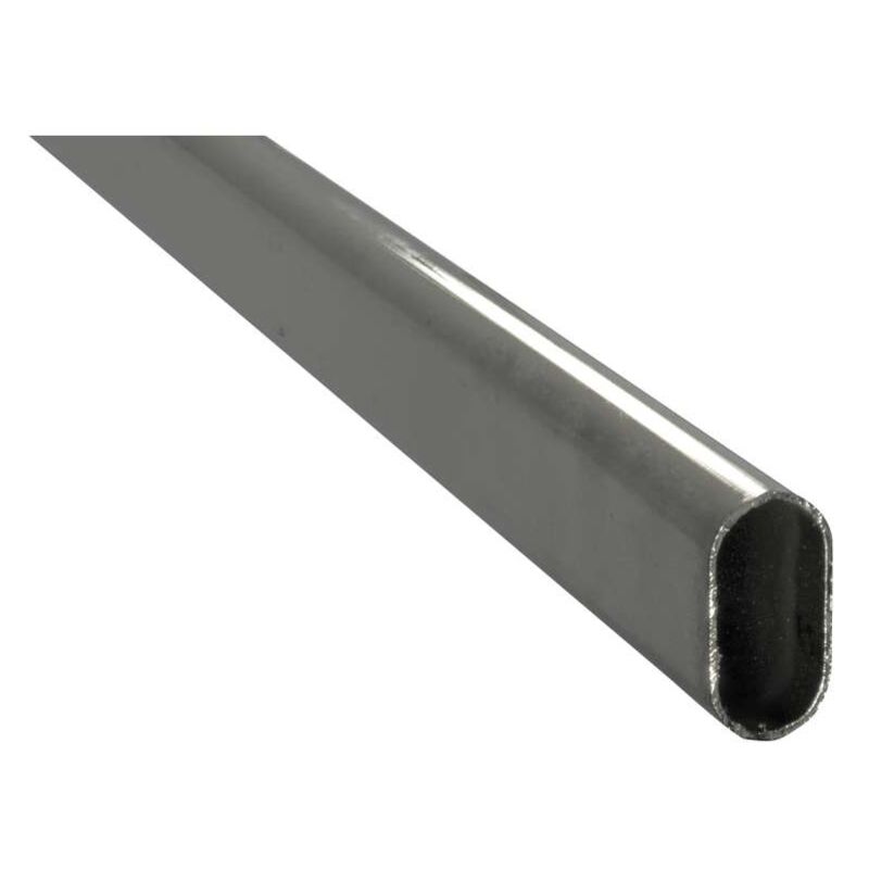 foto del prodotto tubo per armadi ovale 200 cm. cromato
