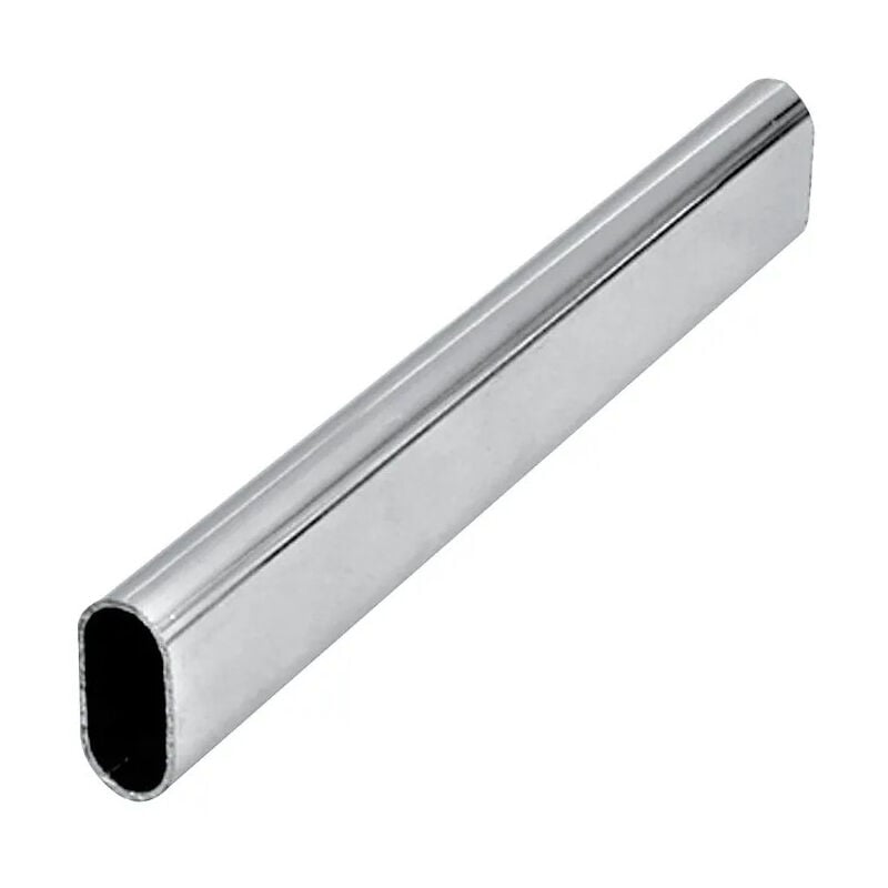 foto del prodotto tubo per armadio ovale, 30x15mm, lunghezza 100cm, cromo