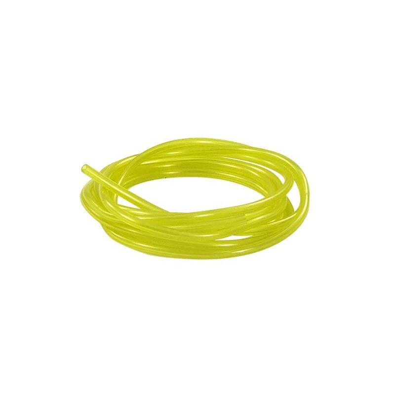 foto del prodotto tubo per carburante in pvc colore giallo trasparente uso professionale 4.8 mm
