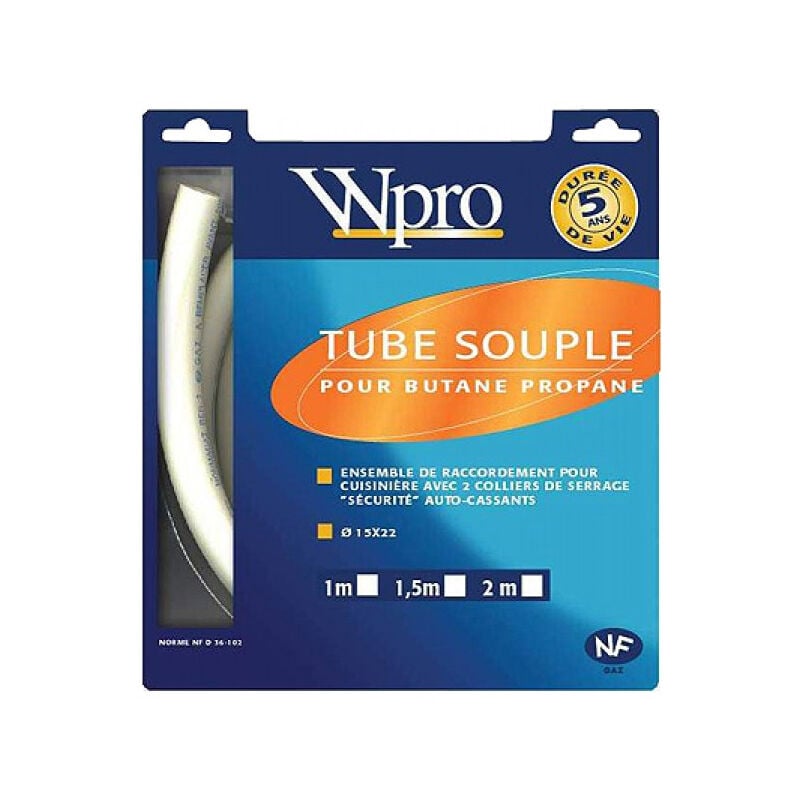 foto del prodotto tubo per gas butano propano 5 anni 1,5 m - tbc159 wpro