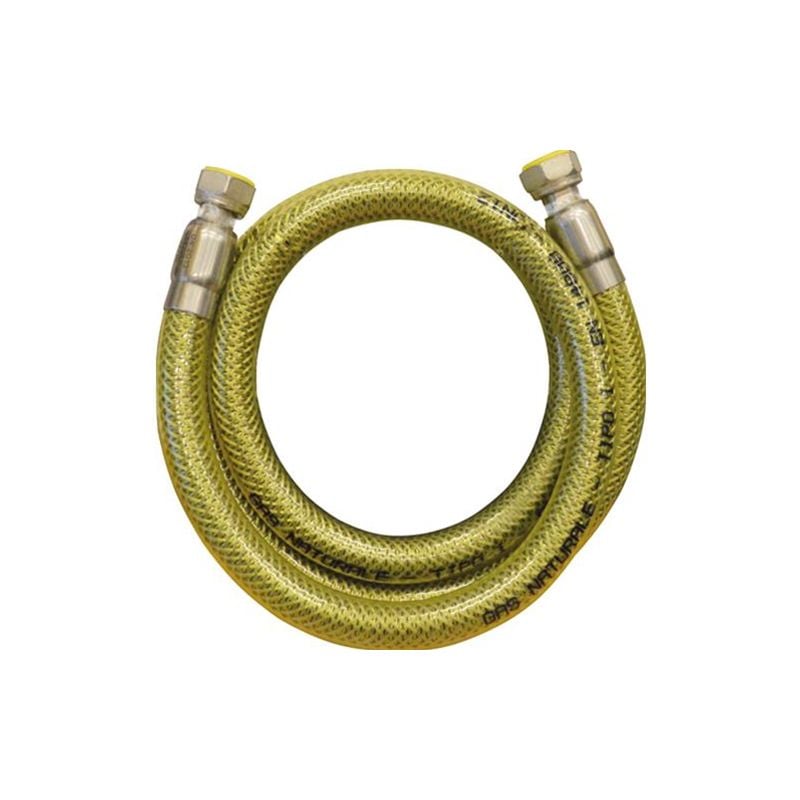 foto del prodotto tubo per gas metano maurer flessibile 1mt att.1 2 f f uni en 14800