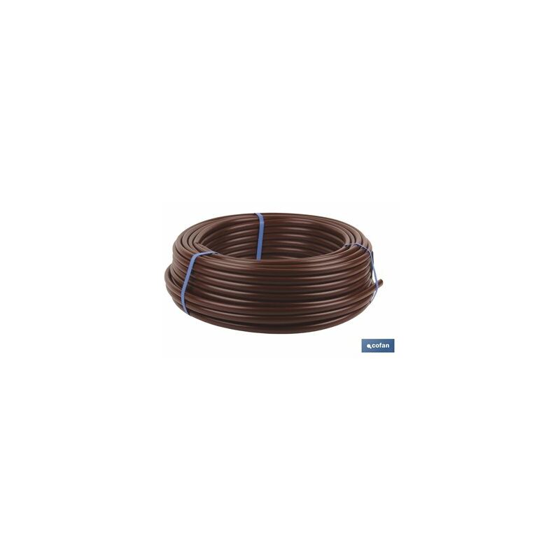 foto del prodotto tubo per irrigazione a goccia marrone da 25 m senza gocciolatori 16mm