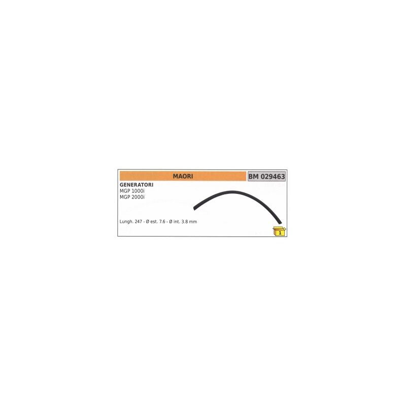 foto del prodotto tubo pescamiscela generatore maori progreen mgp1000i mgp2000i codice 029463